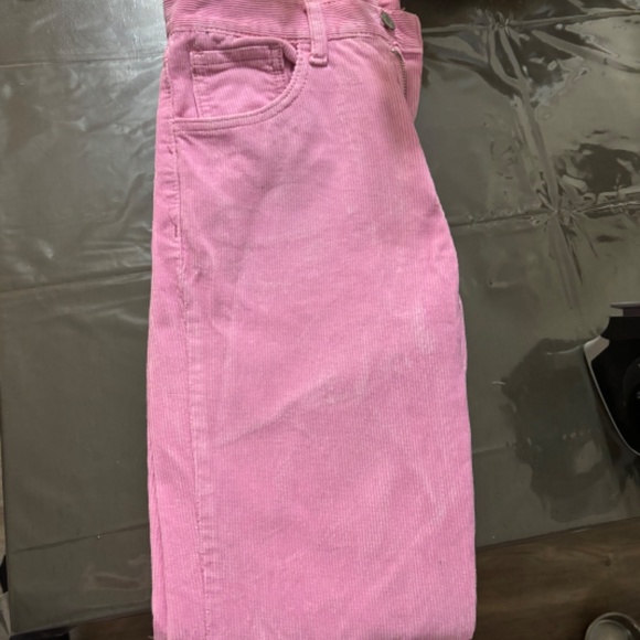 Brandy Melville BubbleGum Pink Corduroy Pants - Picture 3 of 4